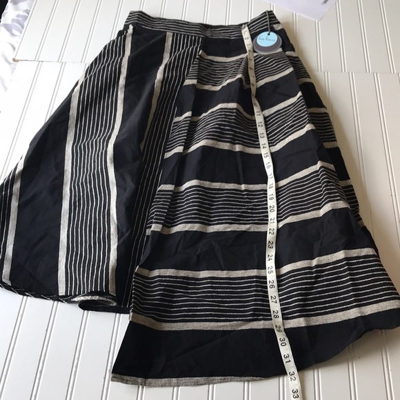Anthropologie Eva Franco skirt black cream NWT - Picture 10 of 12